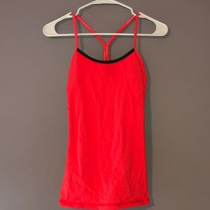 Orange/red lulu tank
